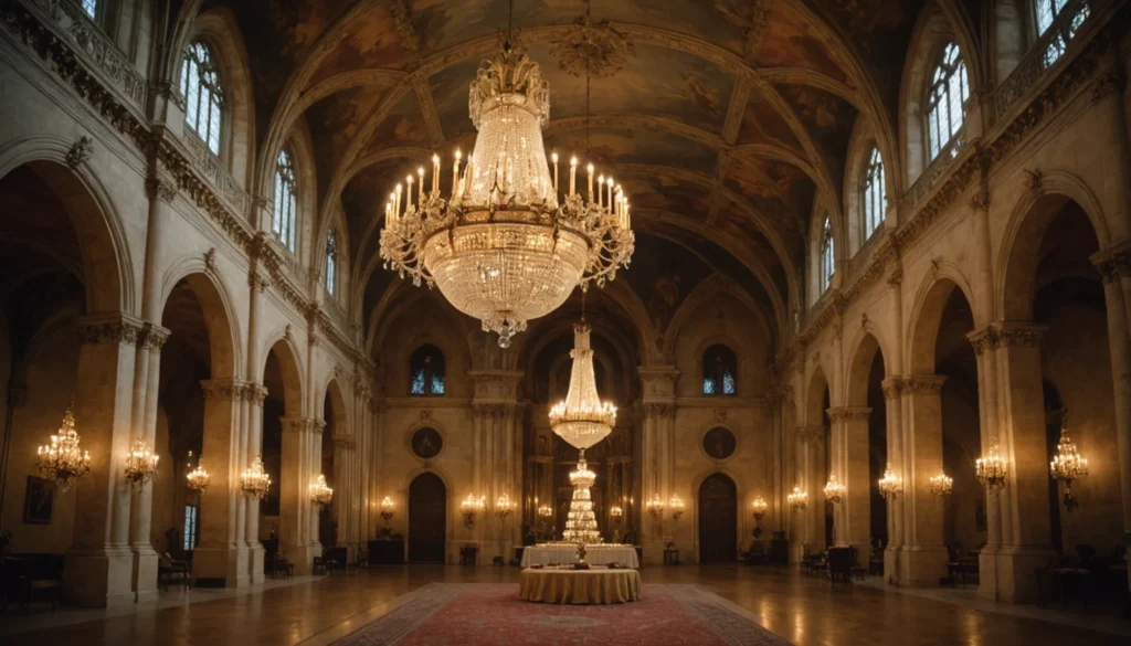 lustre pour plafond cathédrale